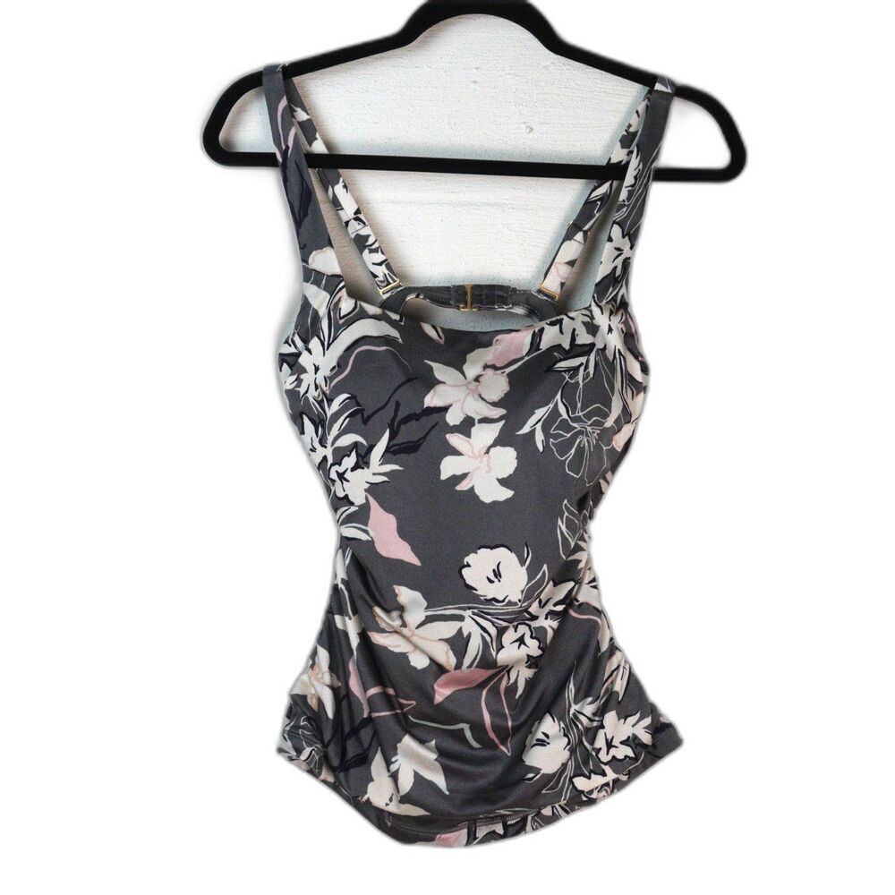 Athleta Womens Floral Tankini Size 34 B/C Swim Swimwear Vacation Travel‎ Beach